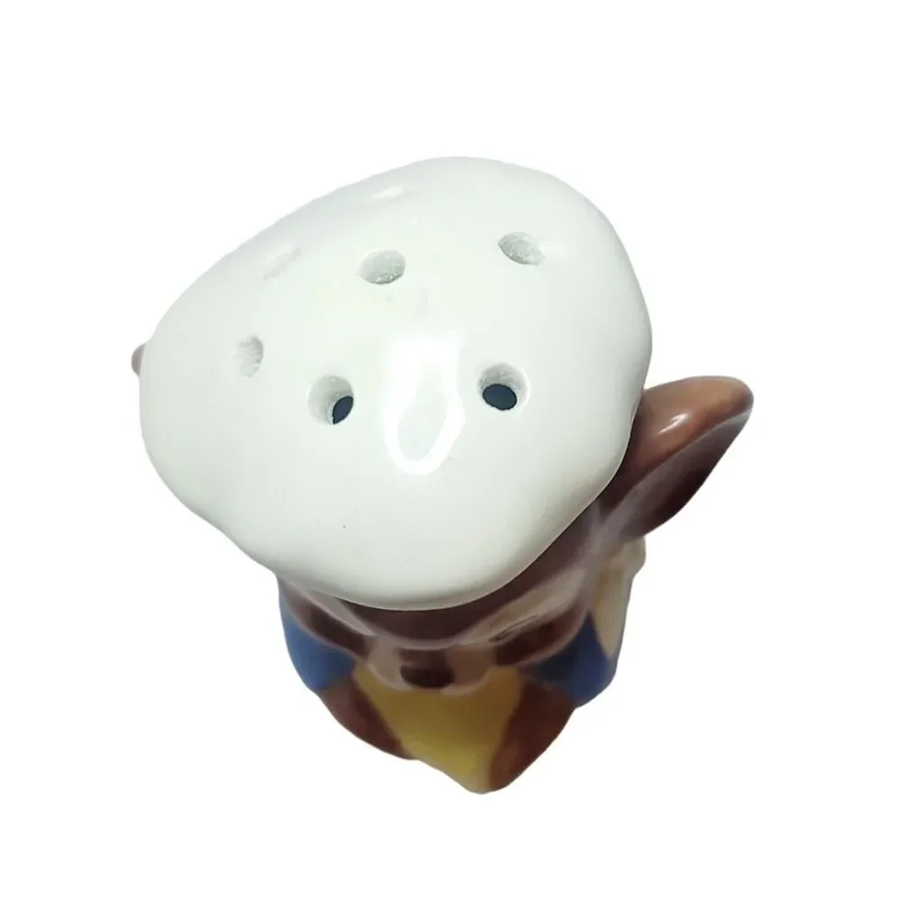 Handmade Signed Ceramic Mouse Chef Parmesan Cheese‎ Shaker